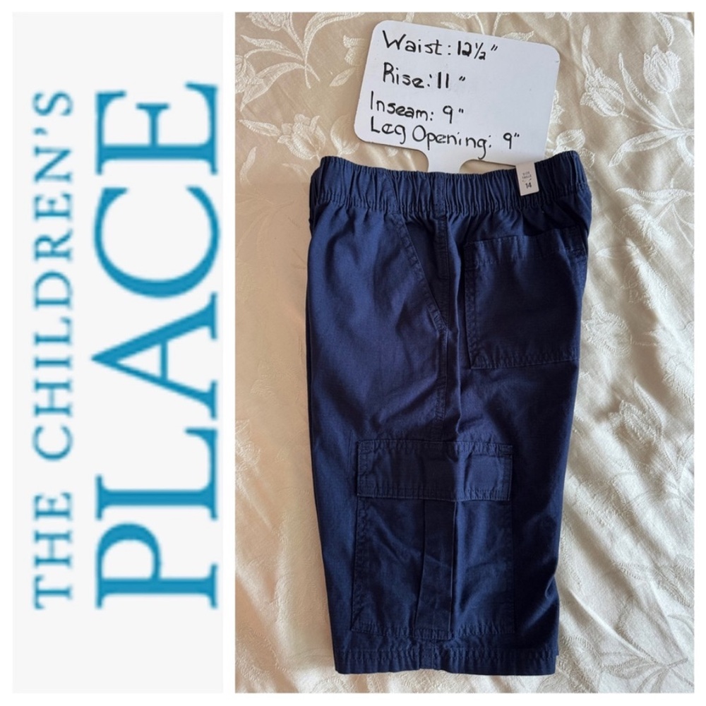 The Children's Place Boys Uniform Pull On Cargo Shorts